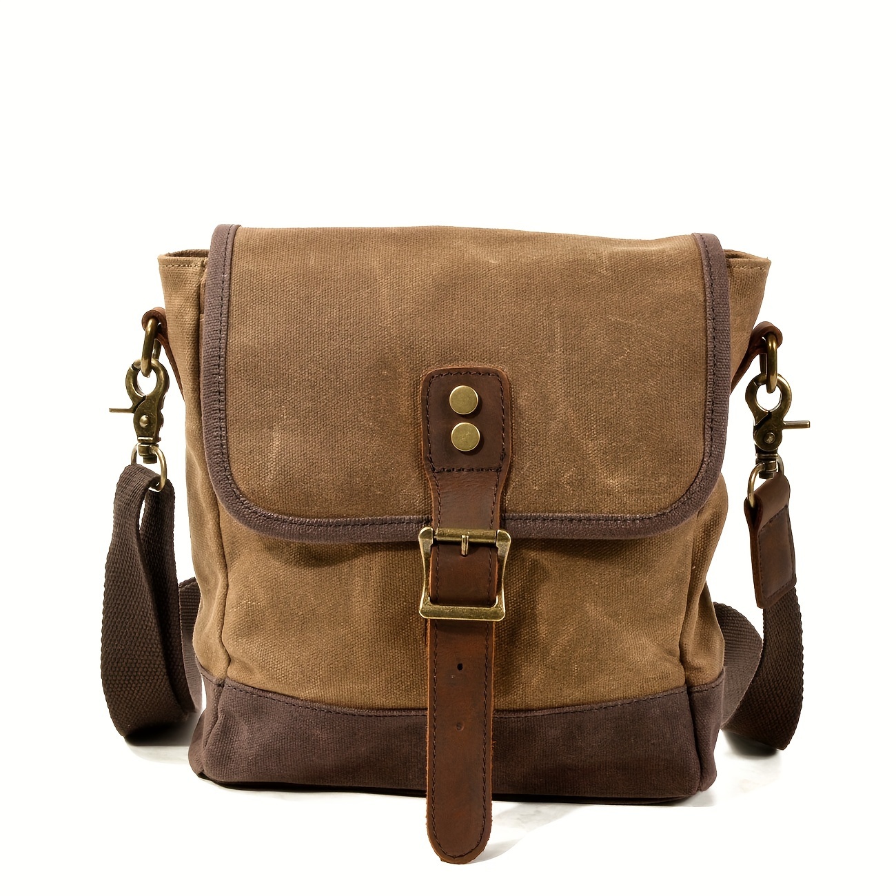 

1pc Retro Canvas Crossbody Bag For Men, Casual Shoulder Bag, Waterproof Small Versatile Trendy Sling Bag