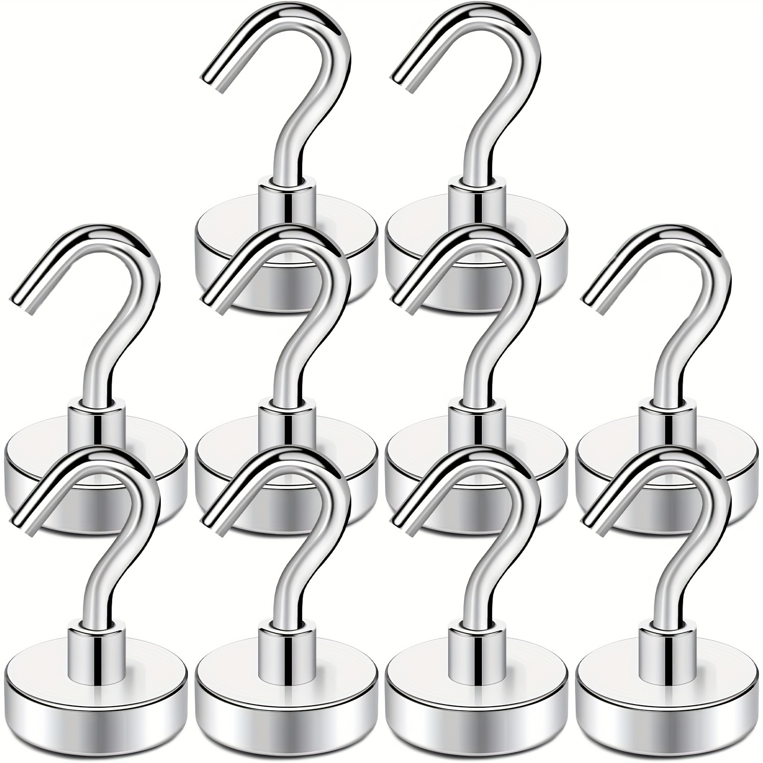 

Magnetic Hooks For Cruise Cabins, Super Small Magnetic Hooks For Hanging, Heavy Duty Cruise Magnets For Refrigerator, Office, Grill, And Classroom-10pcs