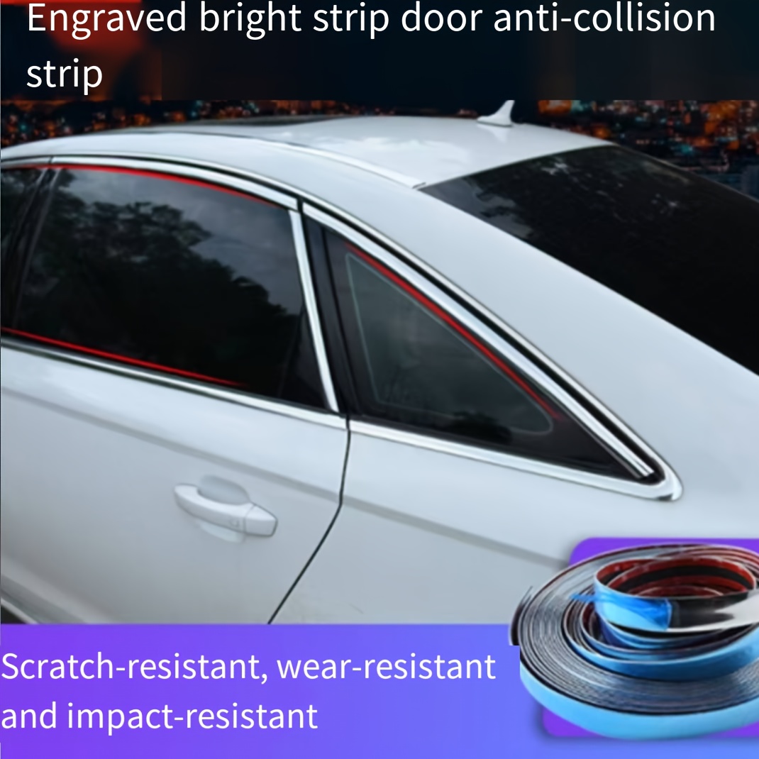 TEMU Car Decorative Strips, Windows, Chrome Plating, Bright Strips, Electroplating Strips, Silvery