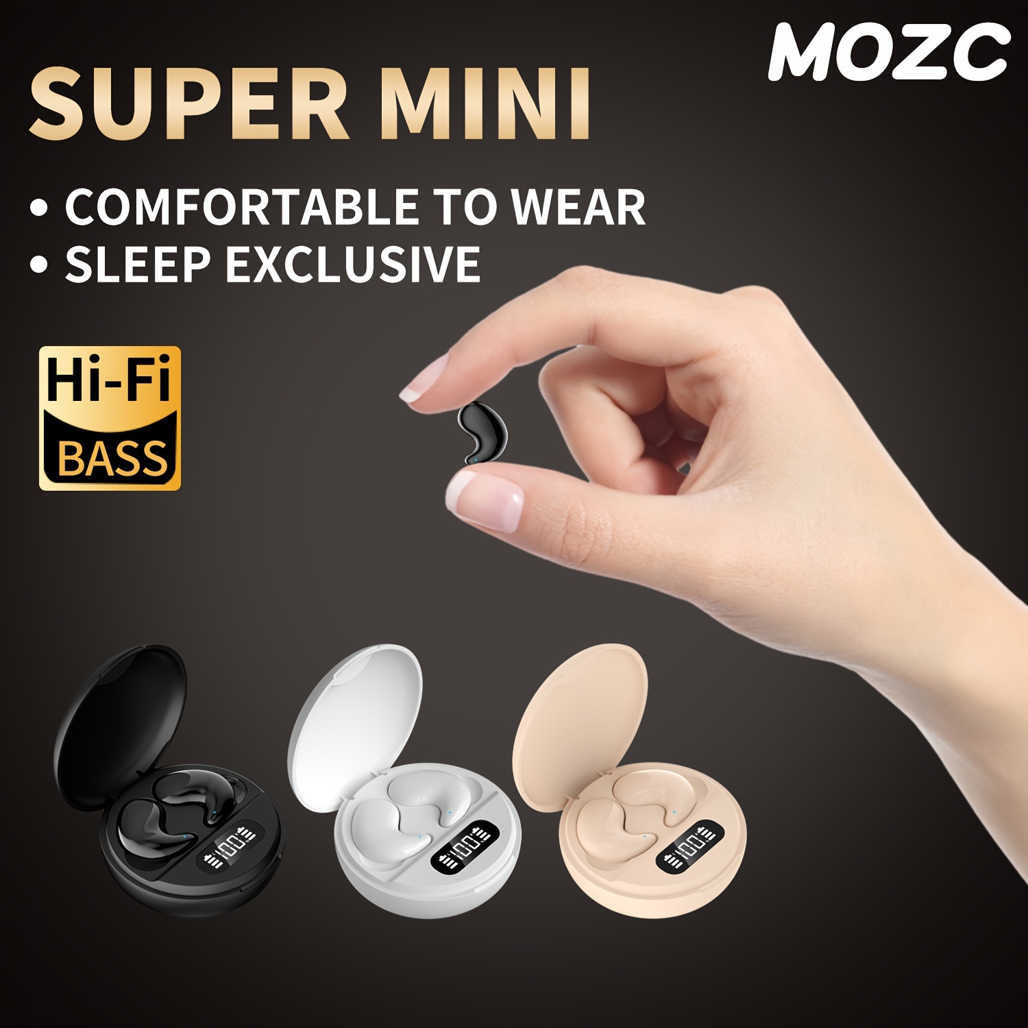 

Mozc Headphones Wireless Headphones Wireless In-ear Low Latency Cancelling