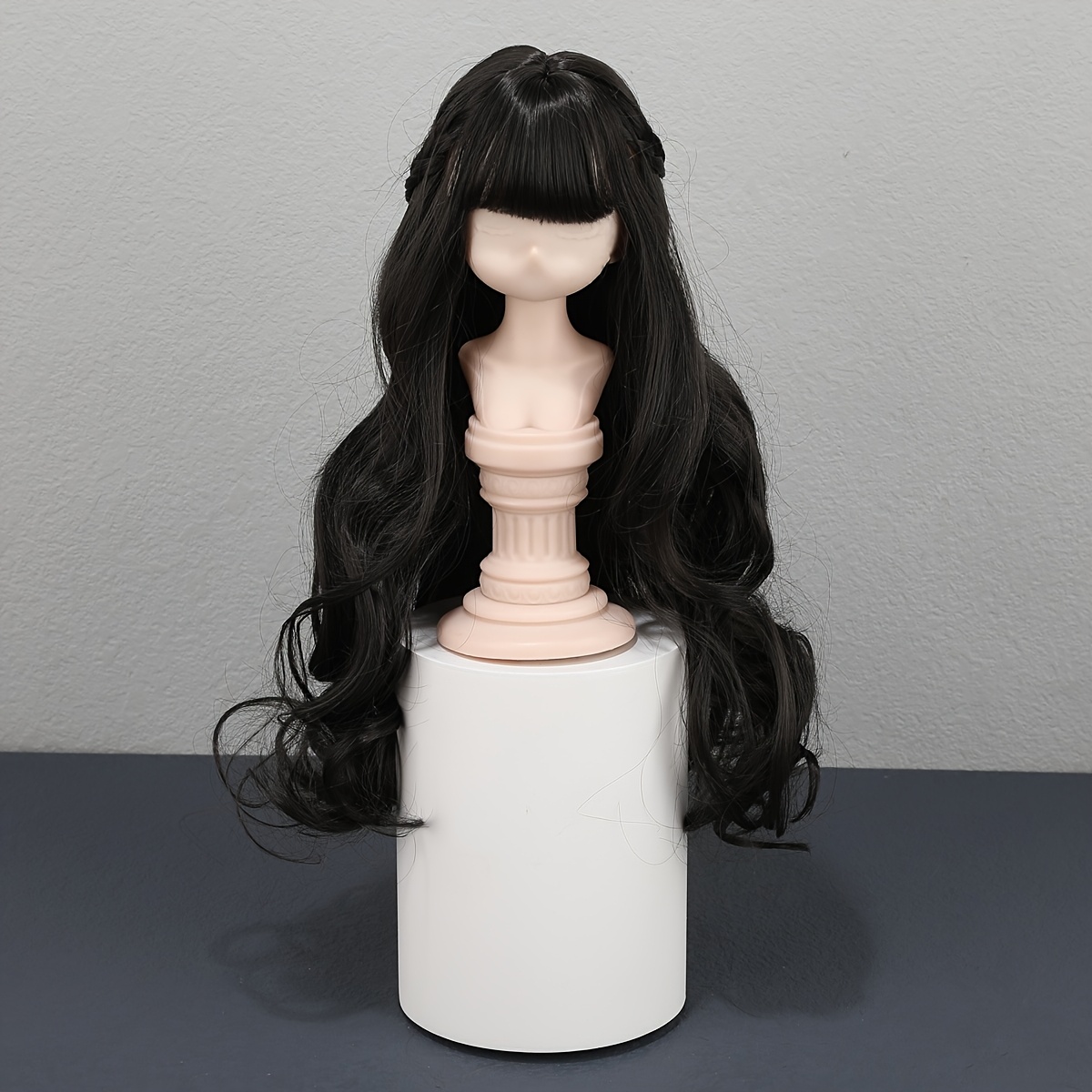 Perruque pour Femmes 'B002' Noir / Brun Foncé 31cm
