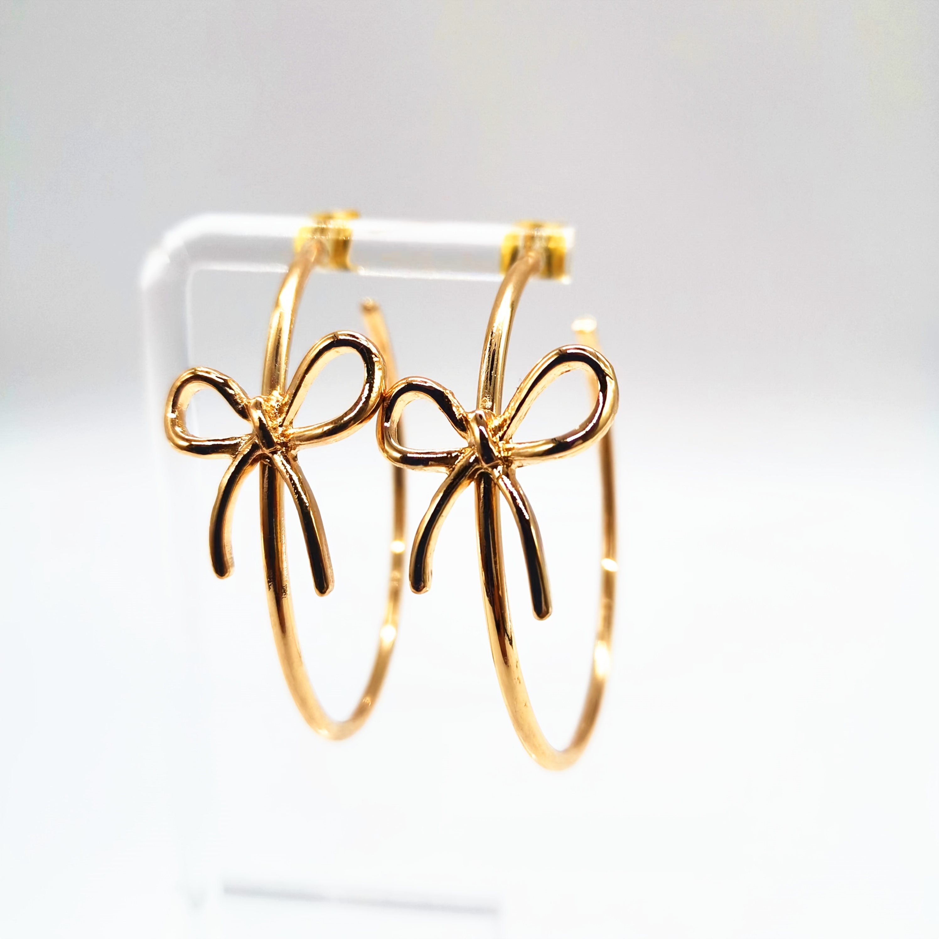 

1 Pair Punk Style 14k Golden Plated Large Hoop Earrings With Geometric , Iron Material, For Daily And Party - All Fashion Jewelry