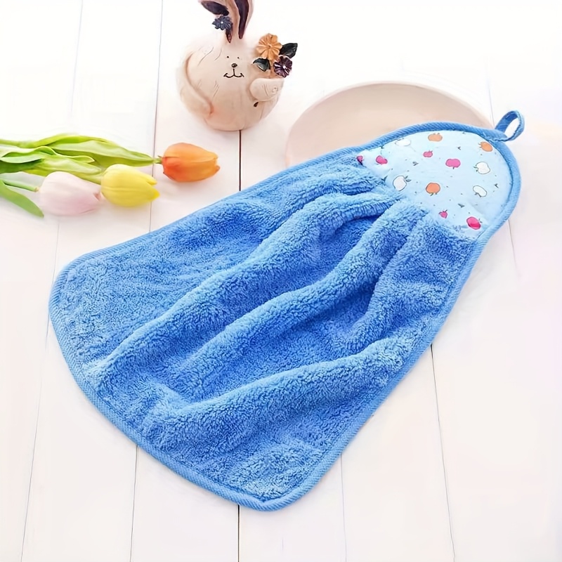 4pcs Ultra Soft Microfiber Kitchen Towel - Extra Large, Water-Absorbing, Hairless, with Cute Cartoon Patterns - Perfect for Cooking, Cleaning, and Home Decor