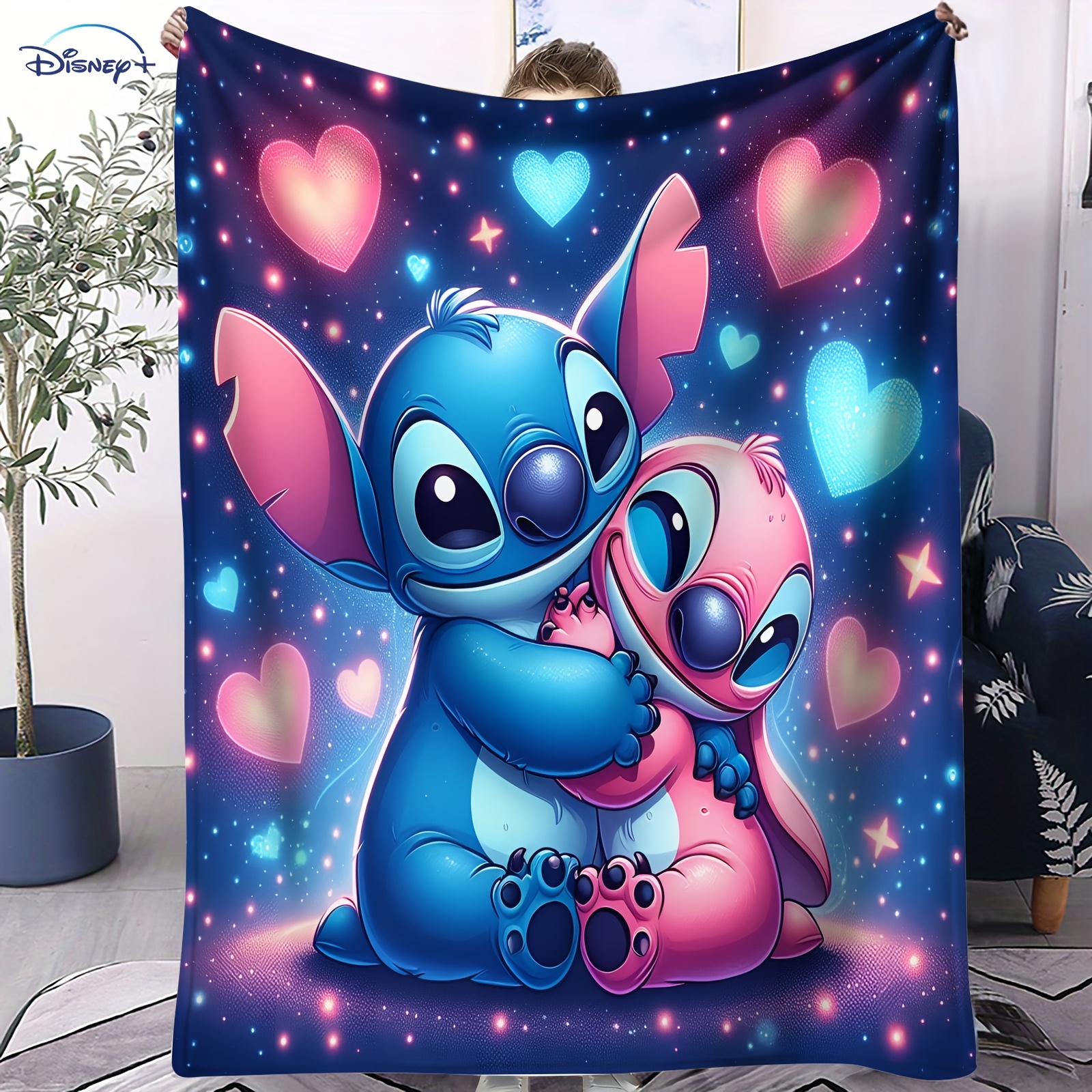 

Disney 1pc Multi-use Blanket Ideal For Napping, Lounging On Sofas, And Traveling. This Patterned Multi-use Blanket Provides , Is Easy To , Lightweight, And Cozy For All .