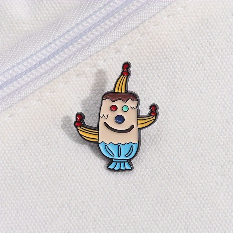 

Qihoo Cartoon Clown Enamel Lapel Pin - Vibrant Mixed Colors, Alloy - For Backpacks, Coats, Caps - Gift