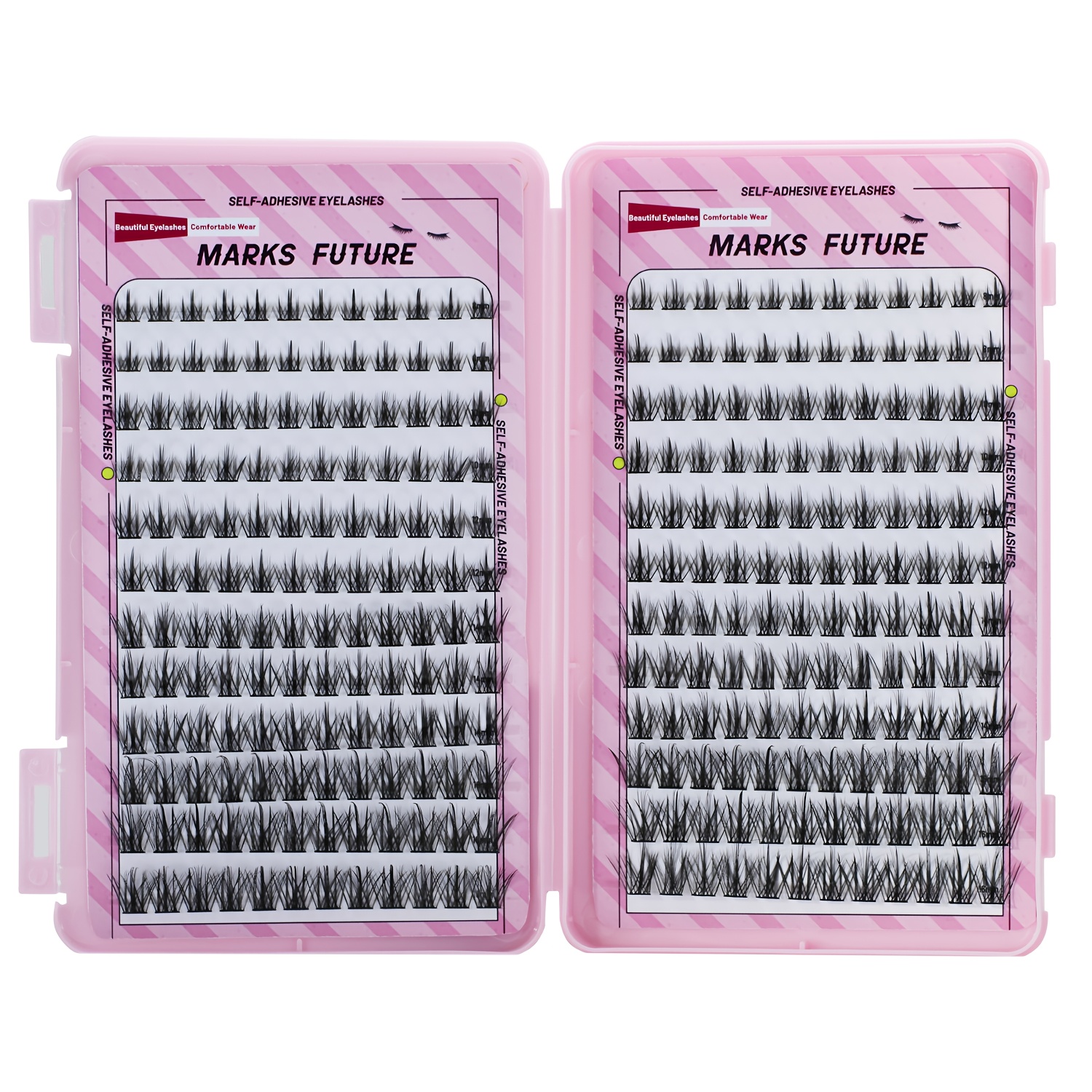 Self-adhesive False Eyelashes D 288pcs, Dense Lashes, High-capacity Natural Eyelash Book 8-16mm, Individual Lashes For Use, Suitable For Beginners