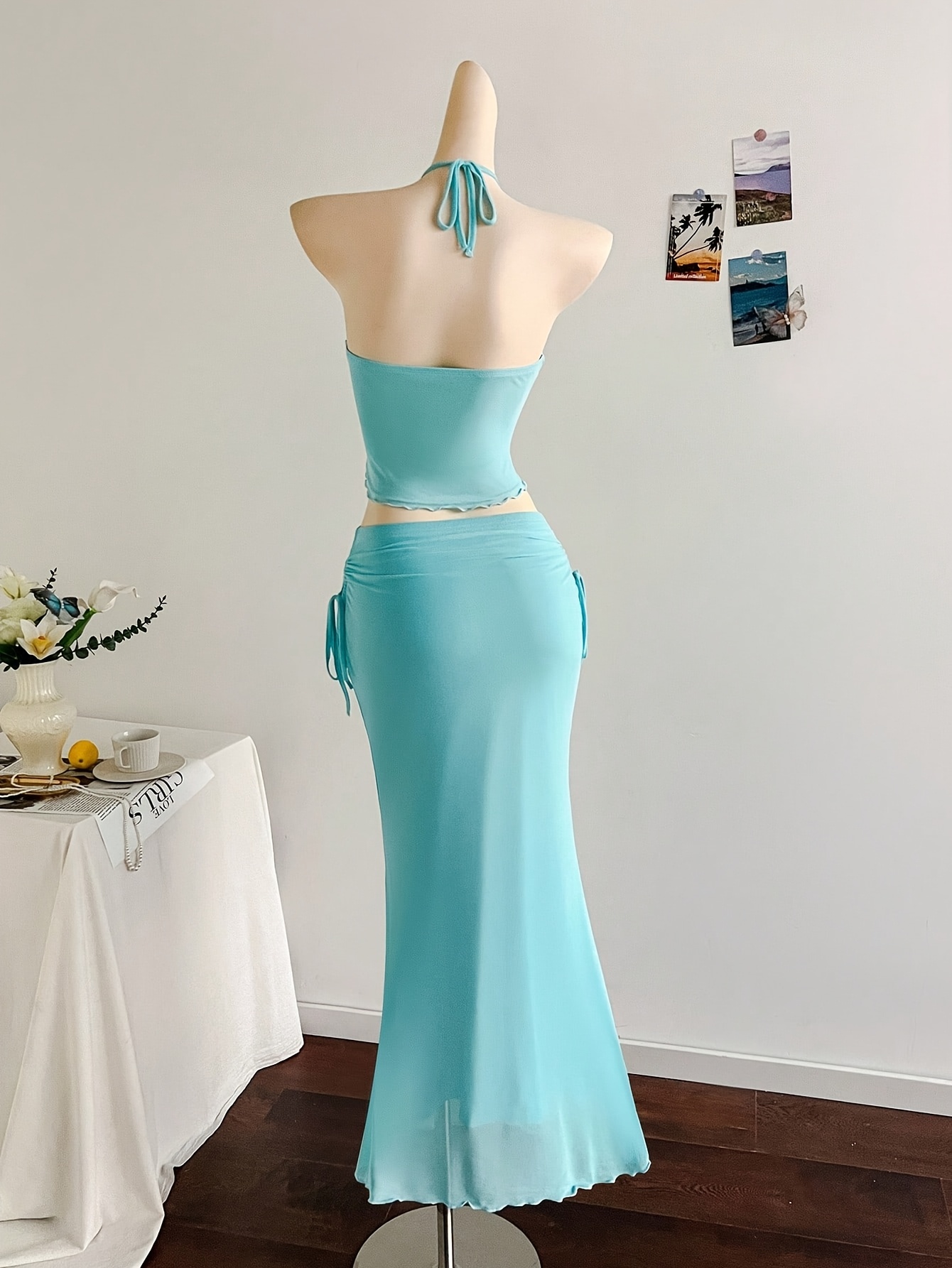 princess polly baby blue dress Turquoise Summer Wedding Guest Dresses main image 0