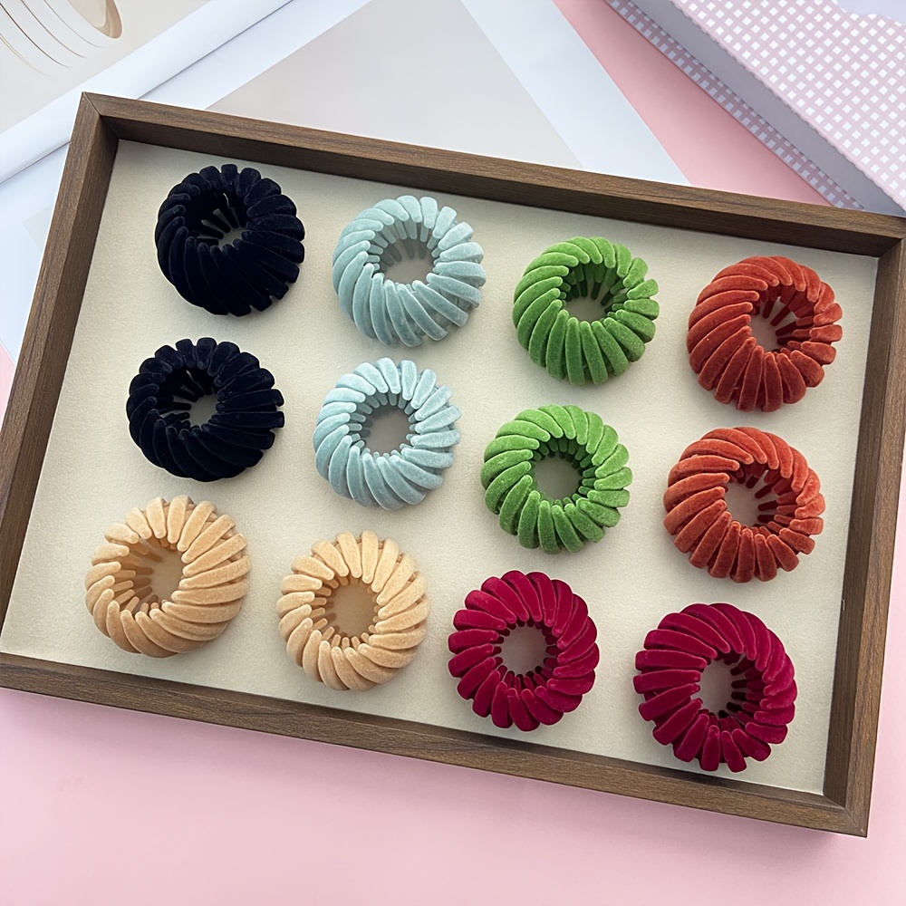 

12pcs Texture Set - Women's Accessories For Round Bun And Hairstyles, Assorted , Suitable For Texture, For , , And