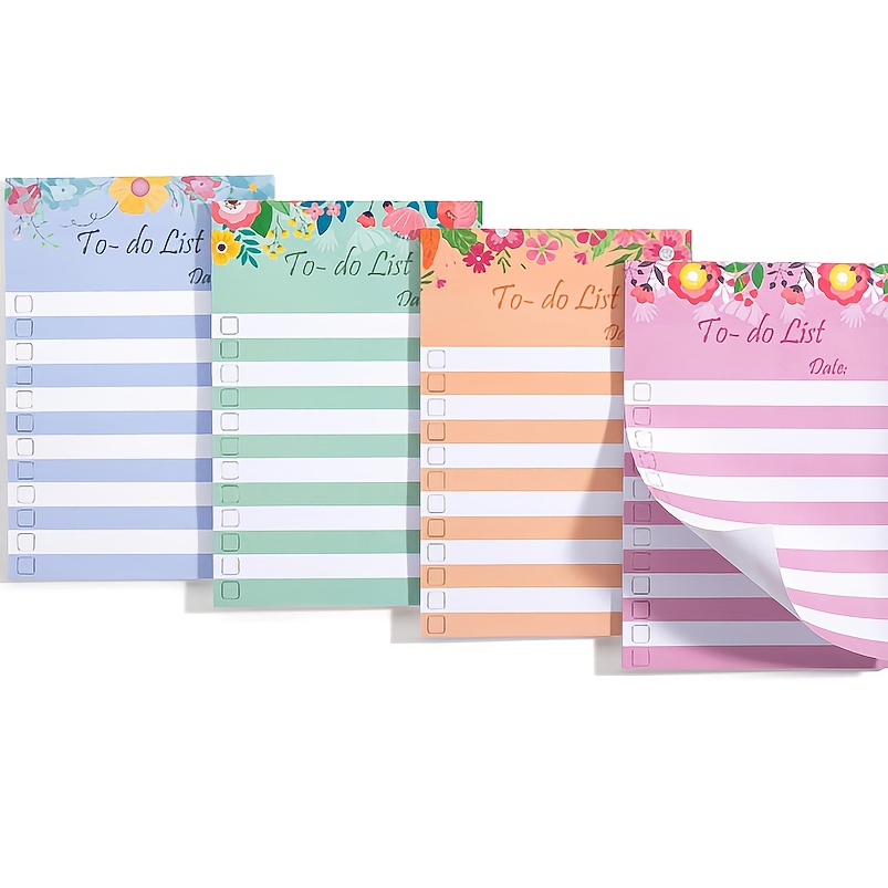 TEMU - Lined Sticky Notes 1.5"x 2" 6 Pads 60 Sheets Small Floral Sticky Notes Mini Sticky Notes Small Sticky Note Pads Colored Sticky Notes Bulk