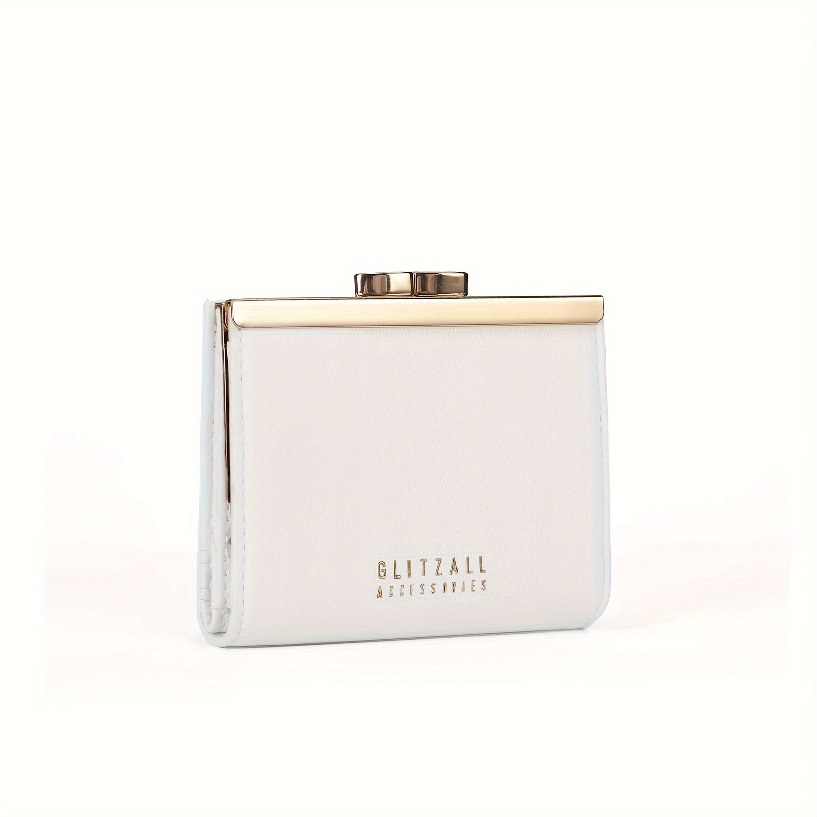 

Chic Minimalist Women' - Compact, Multi-card Slots, With Clasp Closure