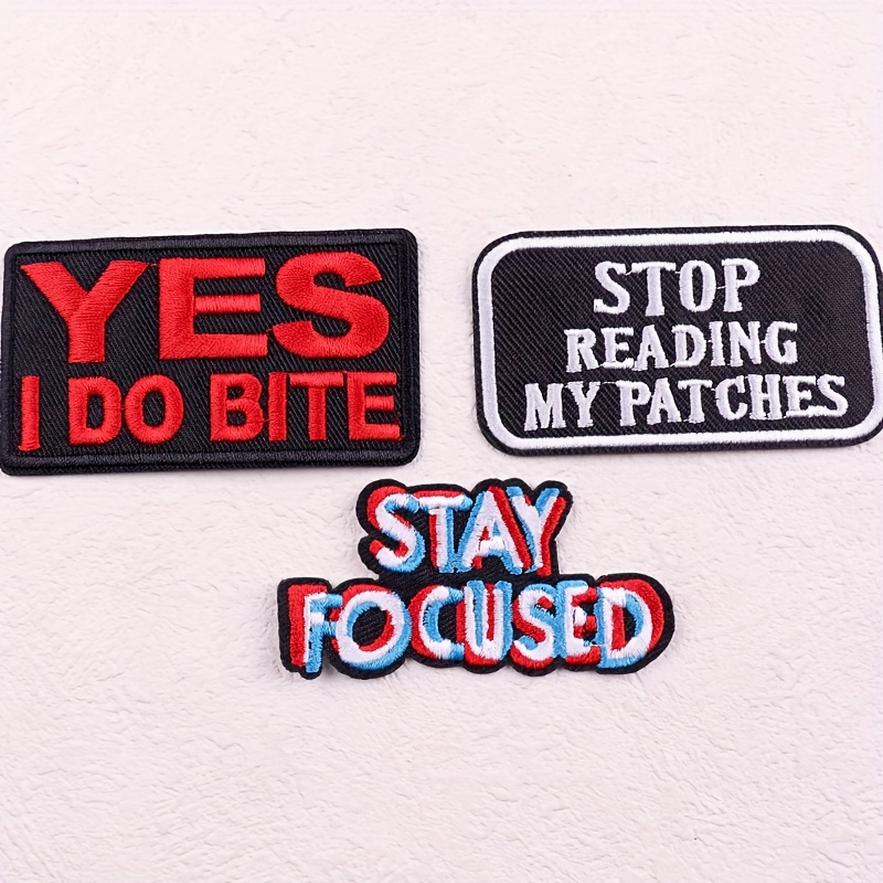 3pcs '' Iron-on Patches - Diy Embroidery Appliques For Clothing, Bags & Hats | No Sewing Required