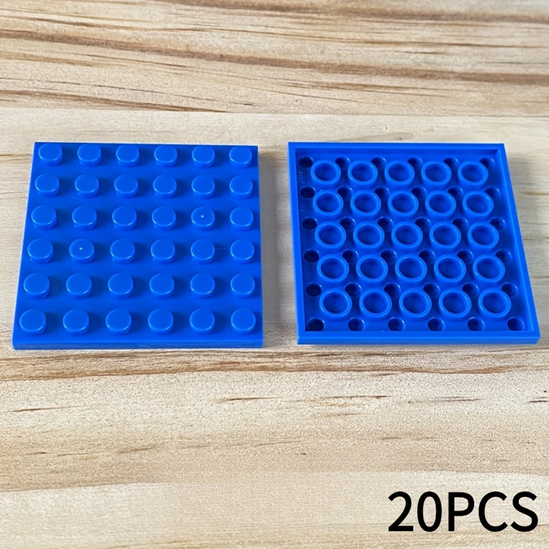 20pcs 6x6 High Brick Building Blocks MOC 3958 Compatible Durable ABS Material