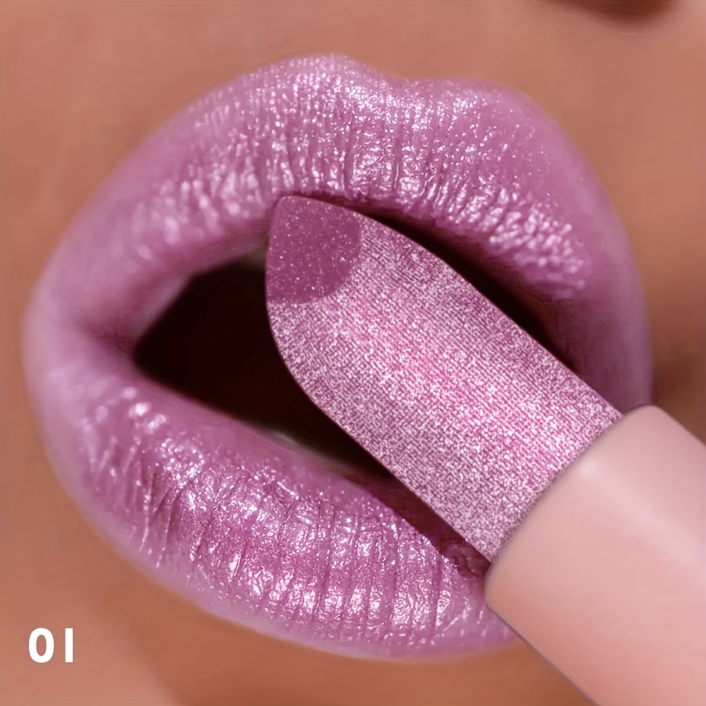 Waterproof Fine Flash Lipstick, Long-lasting And Non-fading Lip Gloss, Non-sticky Cup, Suitable For Stage Role Makeup, Ideal Holiday Gift For Women