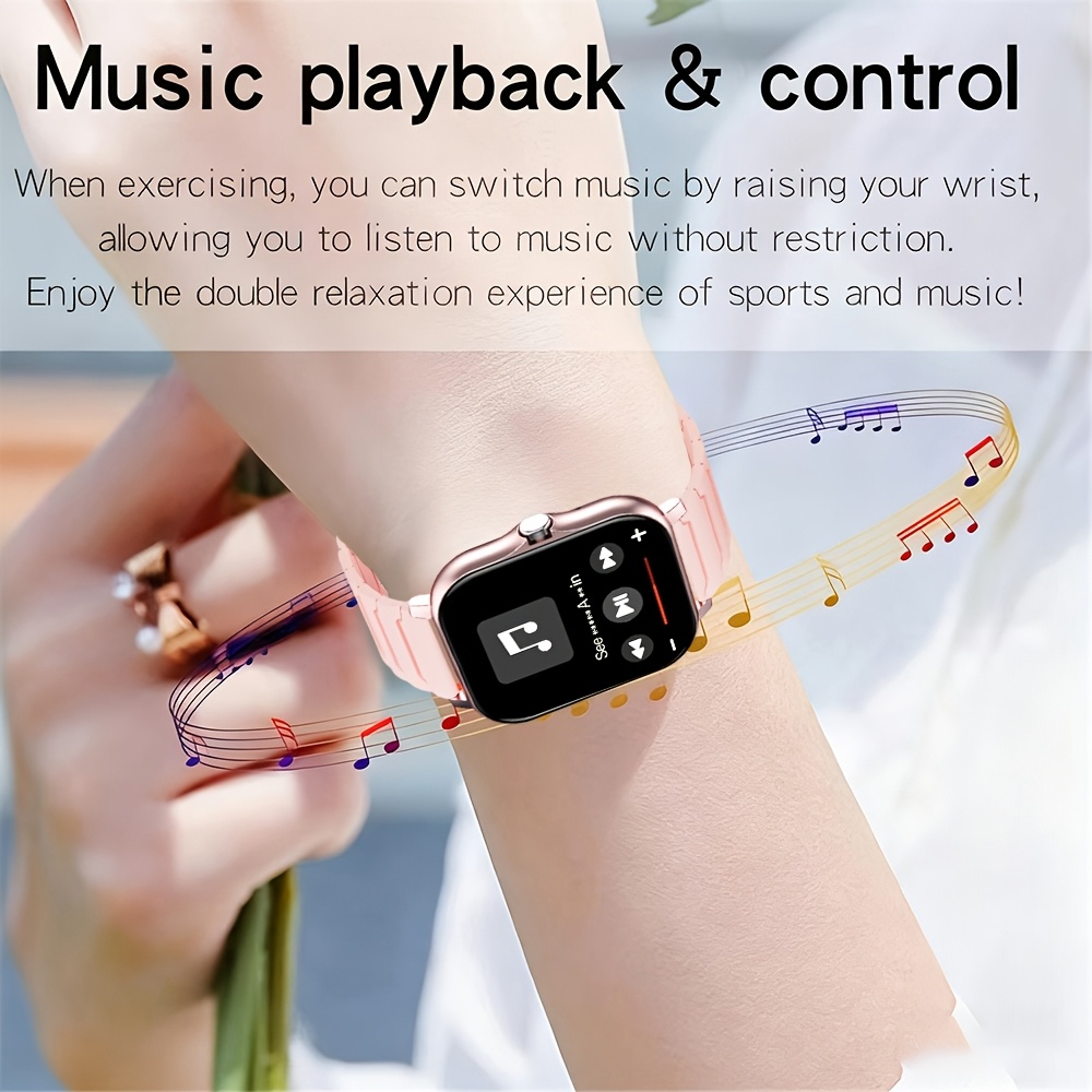 2.01-Inch Full Touch Screen Silicone Strap Smart Watch