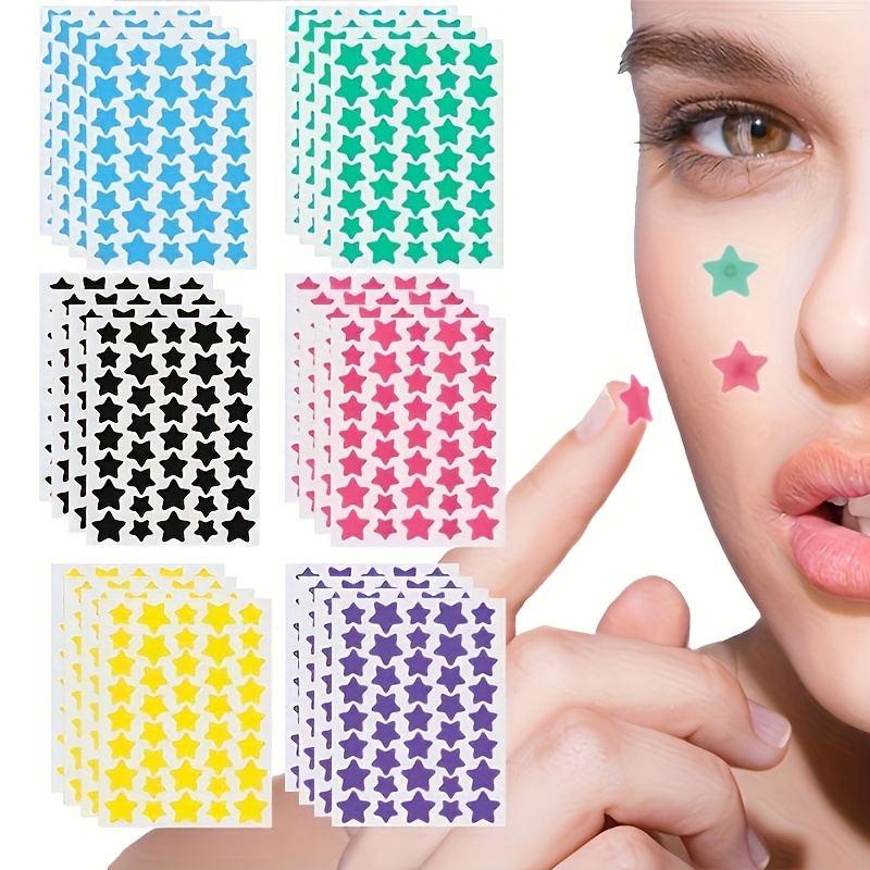 120/720pcs Patch Hydrocolloïde | Patch Anti-Imperfections Multicolore, Patch Couvrant les Taches du Visage, Design Invisible Ultra-Fin, Non Parfumé, Sans Alcool