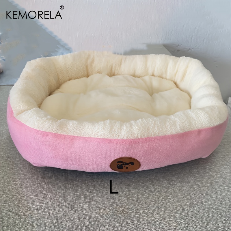 TEMU Kemorela Thickened Plush Cat And Dog Nest, Autumn And Winter , Round Pet Nest, Deep Mat Cat Nest, Multiple Sizes, Suitable For Small, Medium And