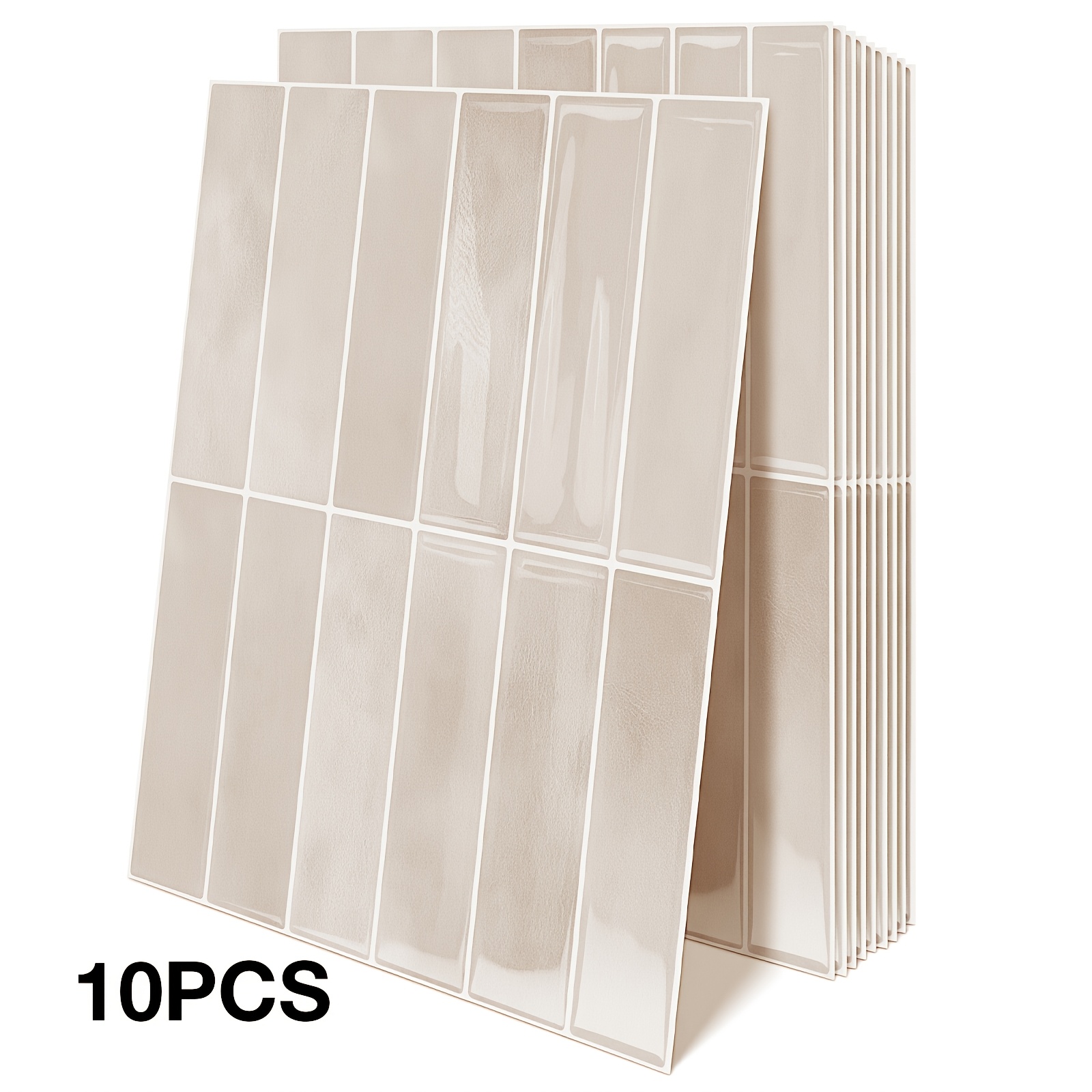 TEMU 10 piezas de pegatinas de pared 3D autoadhesivas de de baldosas, adhesivo fuerte, y pegar, calcomanías removibles, utilizadas para dormitorio, ,
