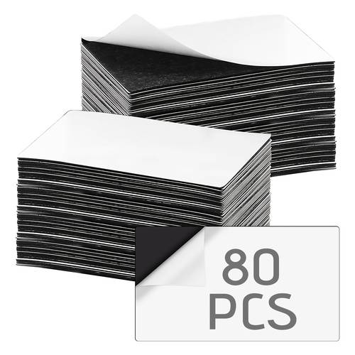 80 sheets 2x3 5 inch magnet sheets 50 89mm for making fridge magnets as business cards valentines day gifts strong peel stick for a