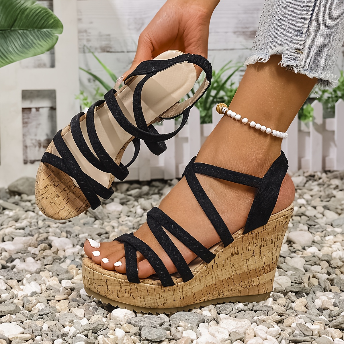 Caradise Women's Lace-Up Espadrille Wedge Platform Gladiator Sandals