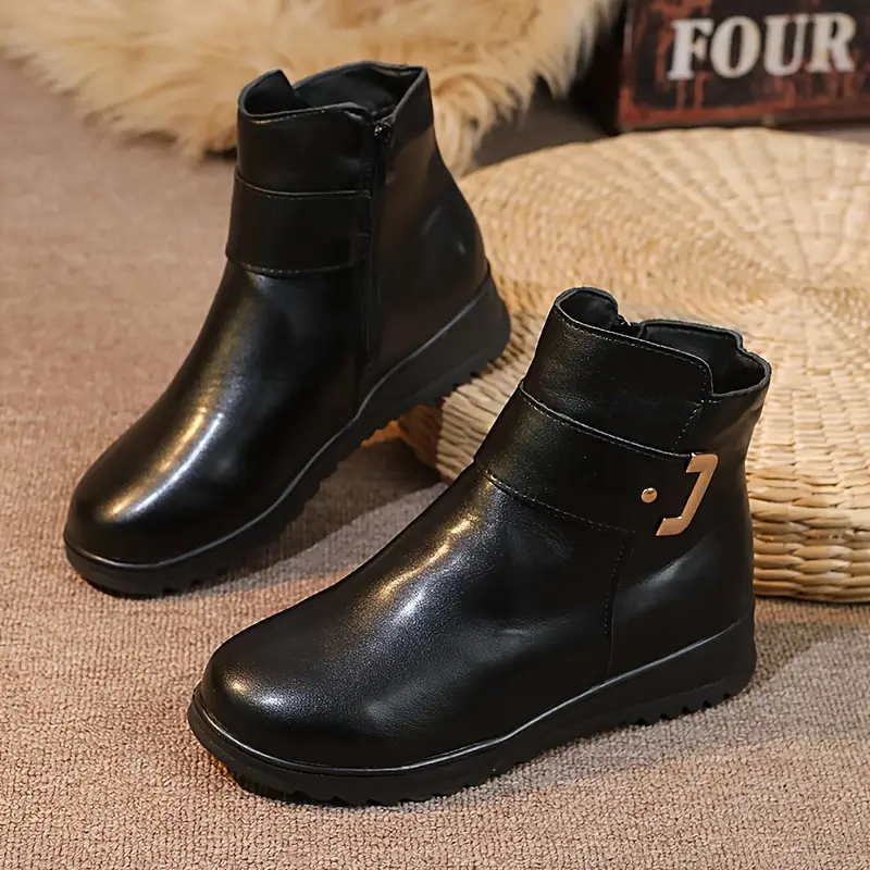 A Pair of Women'S Ankle Boots, Fleece-Lined for * Easy And Stylish, Thick-Soled Ankle Boots, Autumn And Winter Must-Haves, Women'S Ankle Boots And Short Boots, Women Shoes A Pair of Women'S Ankle Boots, Fleece-Lined for * Easy And Stylish, Thick-Soled Ankle Boots, Autumn And Winter Must-Haves, Women'S Ankle Boots And Short Boots, Women Shoes