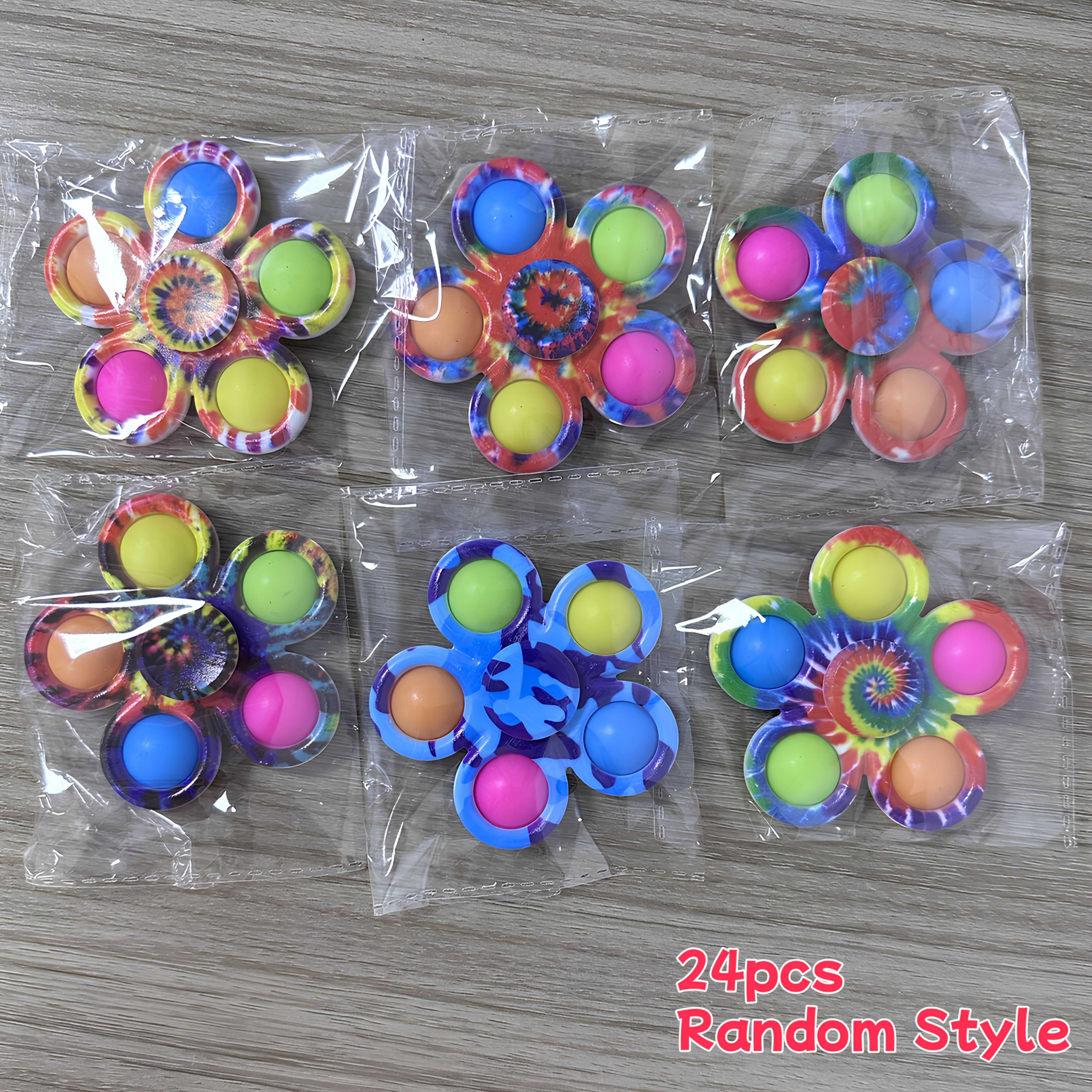 Image of 24pcs Of Fingertip Bubble Fun, Colorful Party Gifts, Perfect For Birthdays, Carnivals, Party Favors, And Classroom Prizes, Colors Are Random