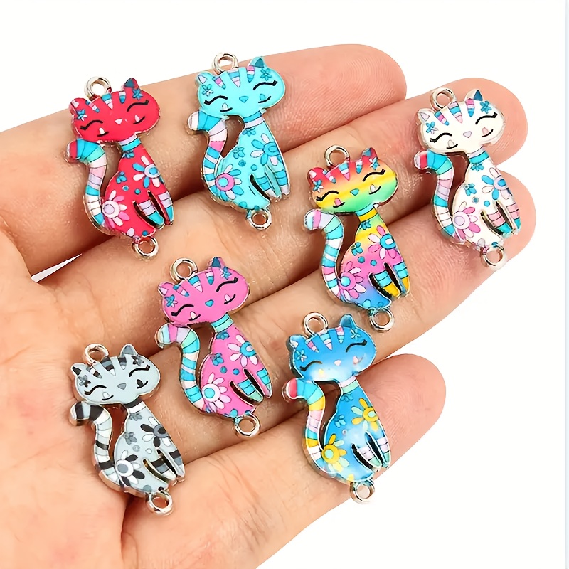 

10pcs Sansango Mixed Charms, Alloy Animal Pendant Connectors For Diy Bracelet Necklace Jewelry Making, Fashion Themed Accessories, Charms For Jewelry Making