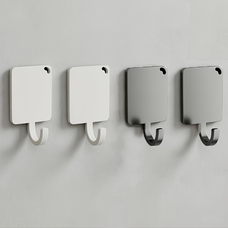 TEMU 4pcs Kitchen Refrigerator Magnetic Hooks, Strong , , No-drill Hook Wall-mounted Shelf, For Towels, Keys, Utensils Etc, Utility Hooks