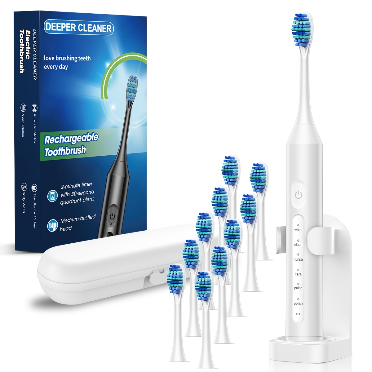 Fully Automatic Intelligent Electric Toothbrush with 6 Modes