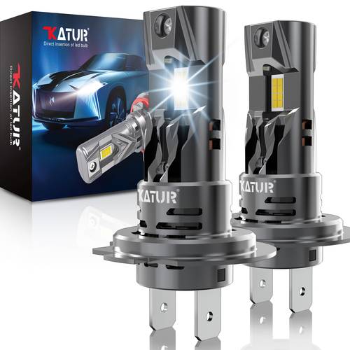 2pcs high 7 car led headlight 1 1 mini size headlamp car lamps plug and headlight bulbs