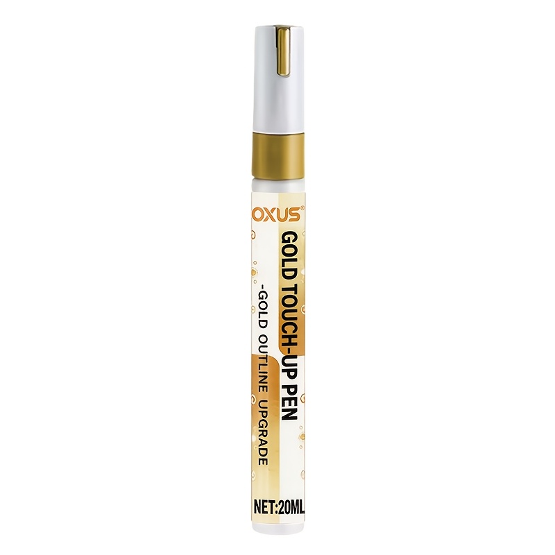 TEMU Verbeterde Gouden Markeerpennet - Meubel Gilding Pen, Sneldrogende Fijne , Gebruikt voor Metaal Kras Reparatie, Speciaal Ontworpen voor , Deur,