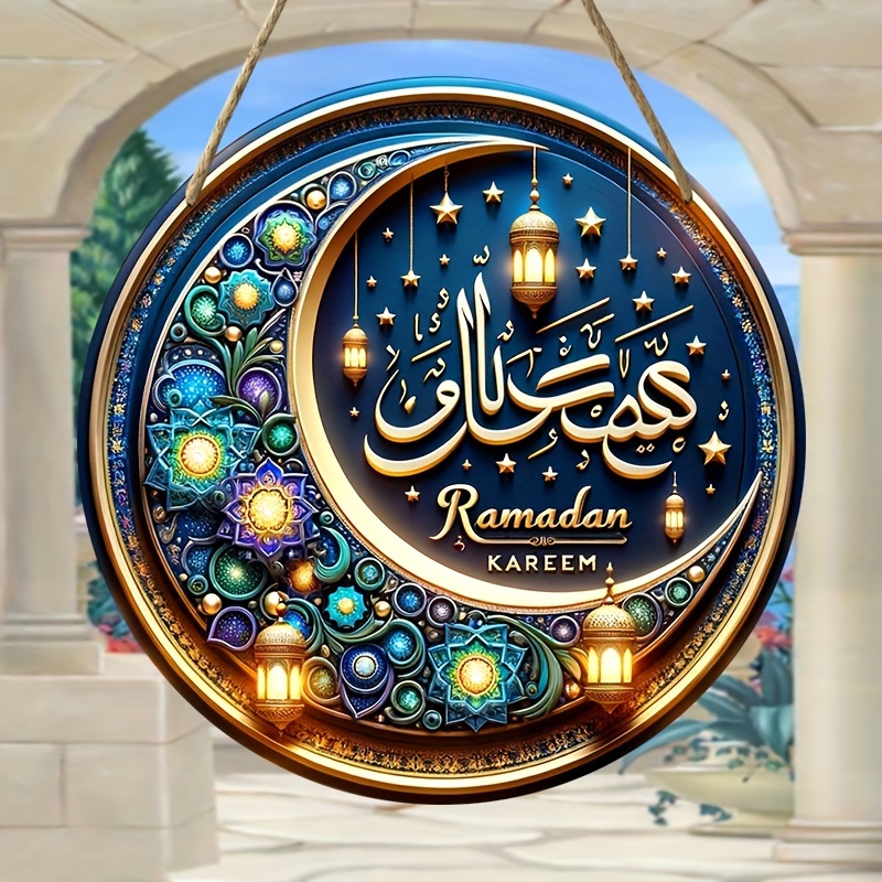 1pc Ramadan Kareem Decor Moon Star Colgante Colgante - Temu