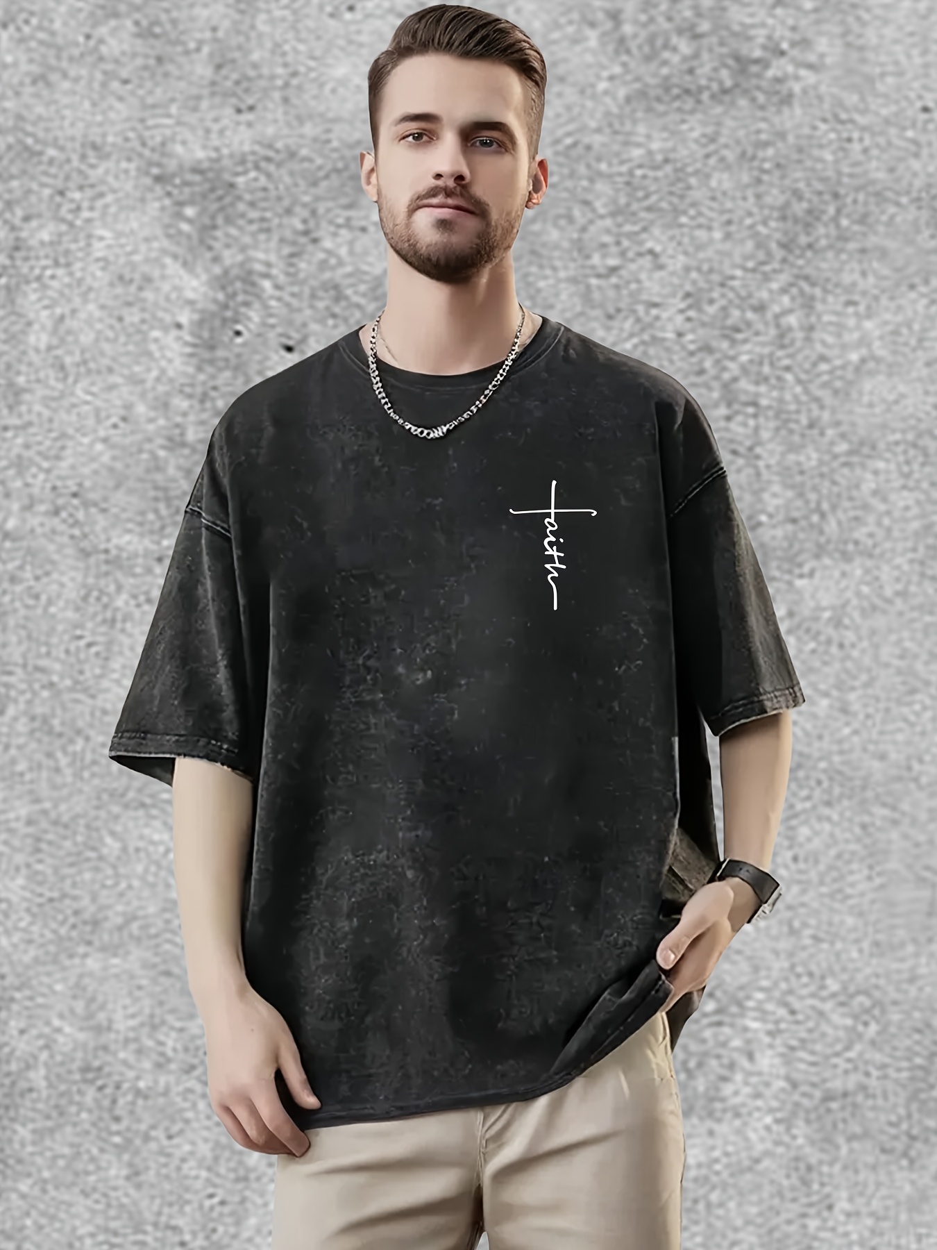 Oversize T-Shirt Herren Faith