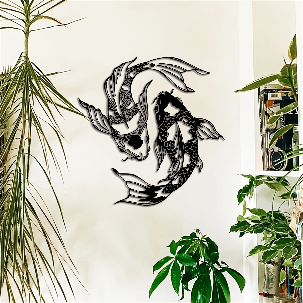 

Set Of 2 Art Koi , Metal , Decor, & Hanging , Housewarming For , , , For Christmas, Easter, , 's,