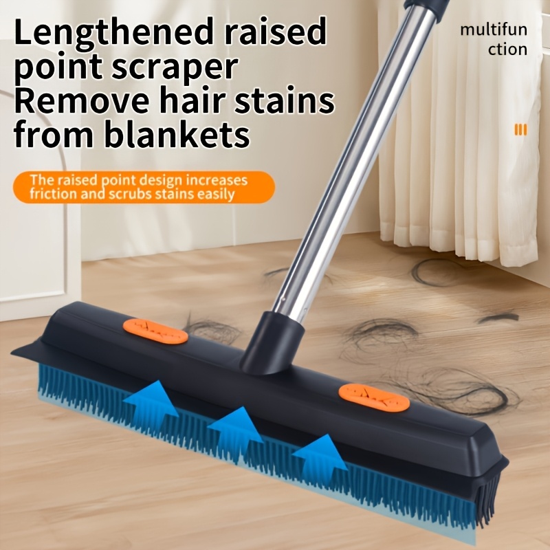 multi surface rubber broom pet hair remover easy clean Temu Canada