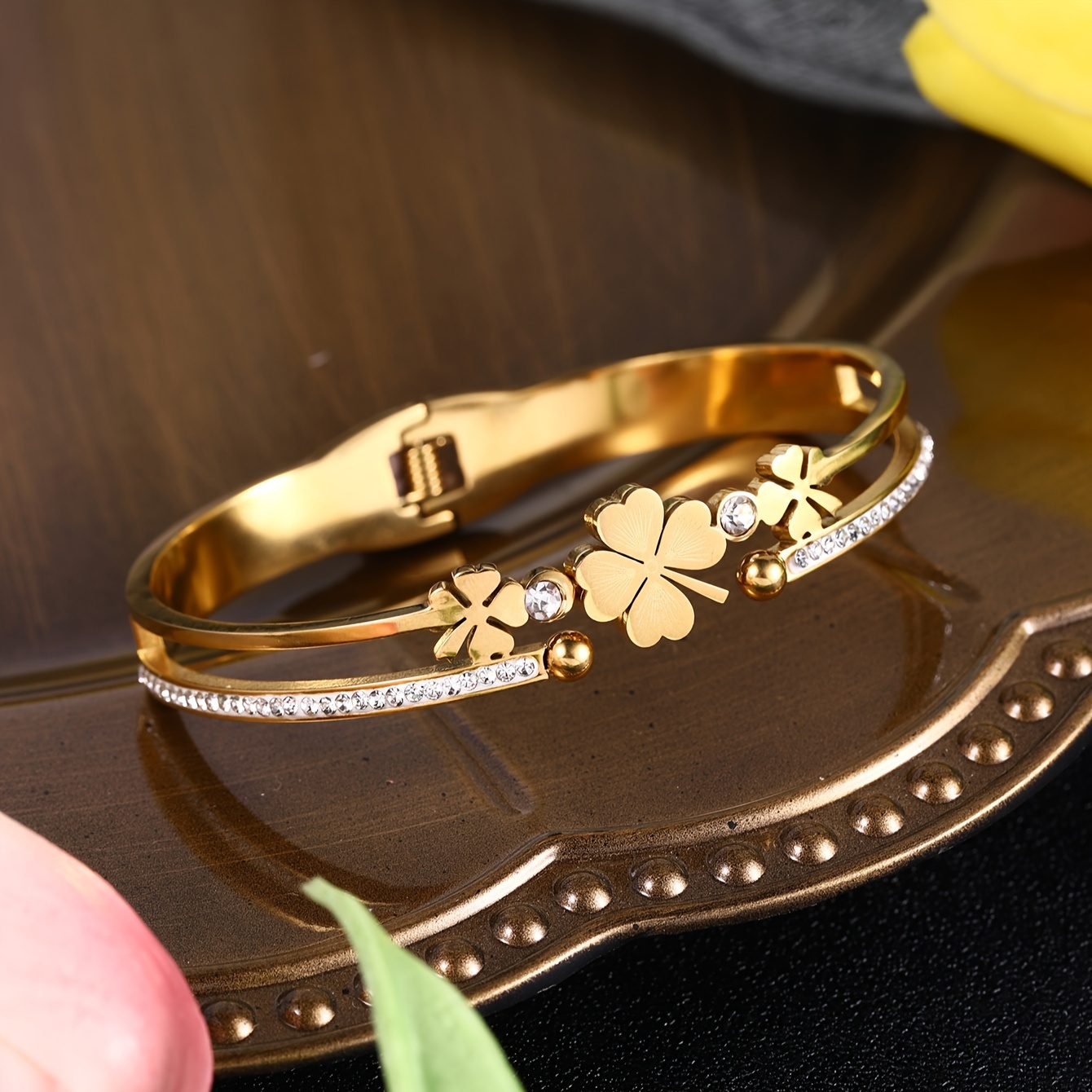 Women's Stainless Steel Hollow Out Bracelet