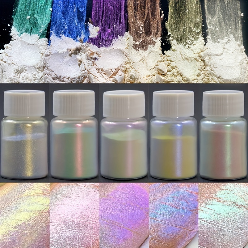 

6 Pack Mica Powder Pigment Set - Pearlescent Mermaid Series Epoxy Resin Dye - Multi-use Non-toxic Colorant For Jewelry Casting, Candle Making, Arts & Crafts - No Power Needed, 10g Each