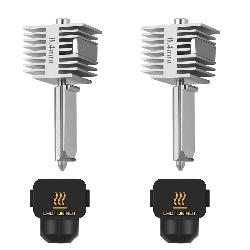 TEMU 2 pezzi Ugello Estrusore 0.4Mm A1/A1 Mini Stampante 3D Hotend con Tappo Ugello Non Sostituibile