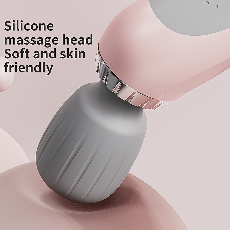 1pc Portable Electric Massager, Handheld Massage Wand, 5-Speed Adjustment, USB-Rechargeable Relaxation Massager Vibrating Massage for Neck, Back, Legs, And Waist Foot Sole Vibration Relaxation Ideal Gift for Men, Women, Athletes, And Seniors
