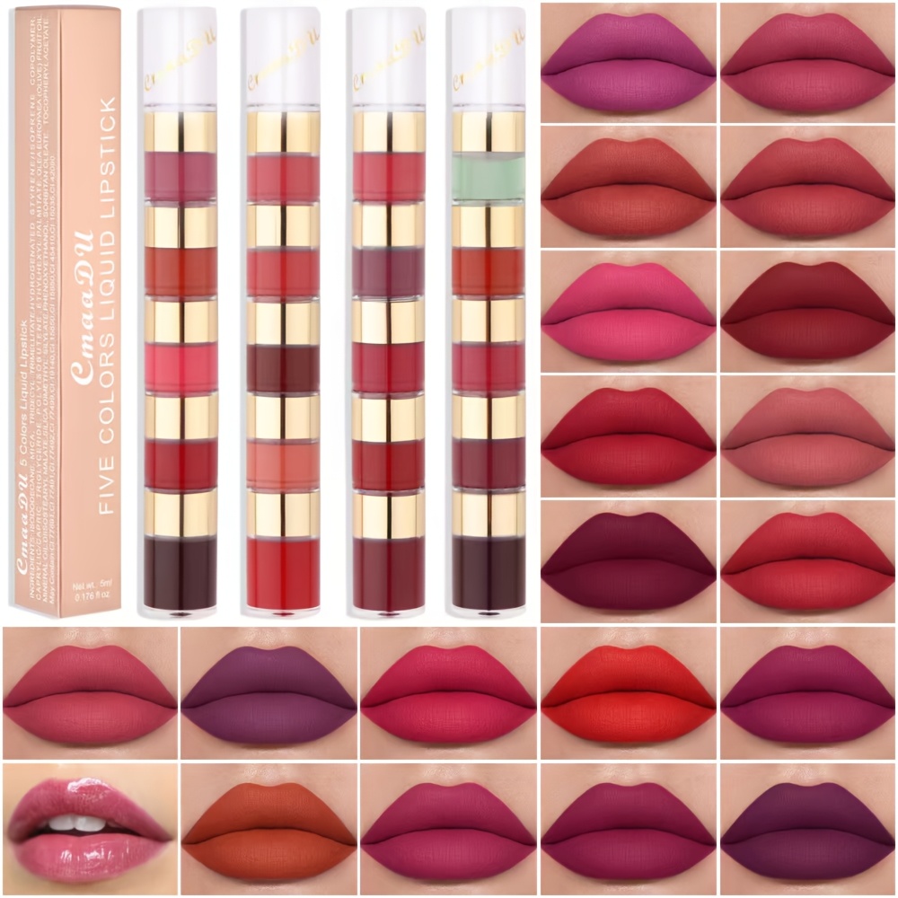 5 colour cigarette lipstick cigarette lipstick sold on Temu United States