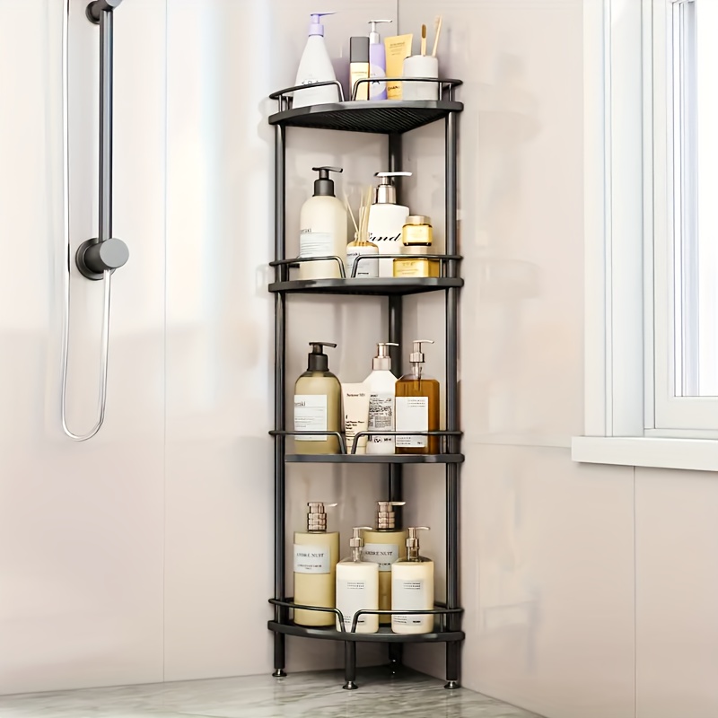 Double-Layer Stainless Steel Shower Caddy with Soap Dish & Towel Hook - *, Wall-Mounted Bathroom Organizer for Essentials