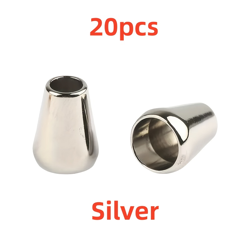 E-shop 20 Stück/Satz Metall-Zinklegierung Flared Cord für Jogginghosen, Hoodies, DIY Kleidungszubehör | Langlebige & Einfach zu Installierende