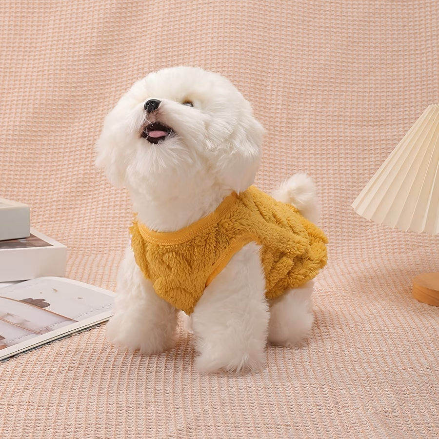 pet clothing dog vest autumn and winter warm clothes sleeveless comfortable with traction Product details 7