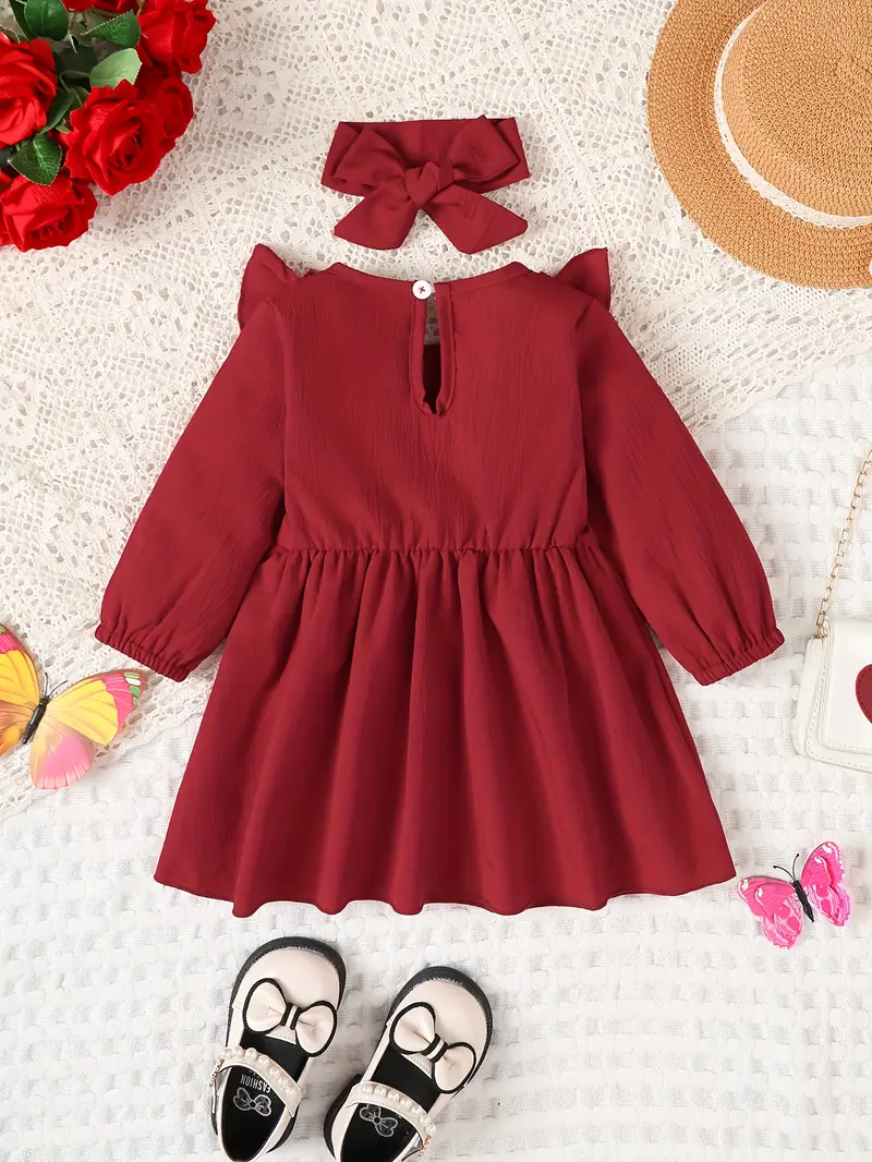 burgundy dress 18 months burgundy dress for party Burgundy Sequin One Shoulder A-Line Dress for Girls