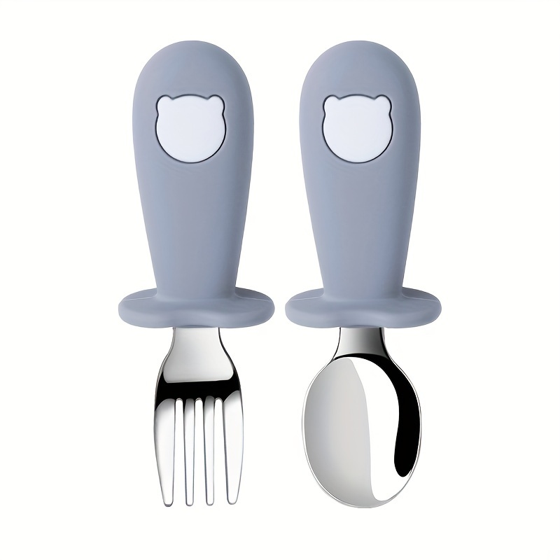 Customized Baby Toddler Silicone & Stainless Steel Tableware Set