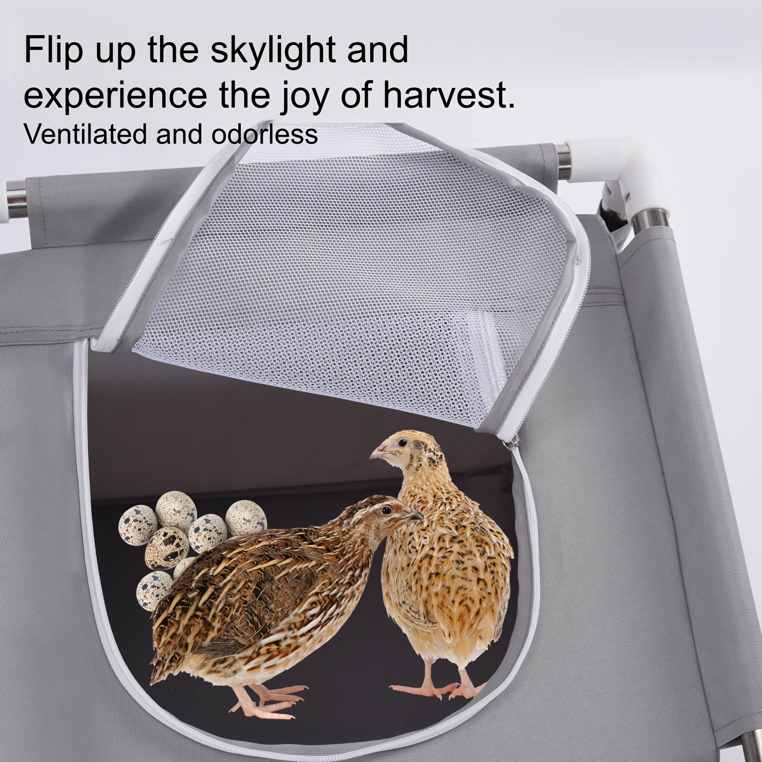 Small Pet Cage with Skylight, Spacious and Well-Ventilated