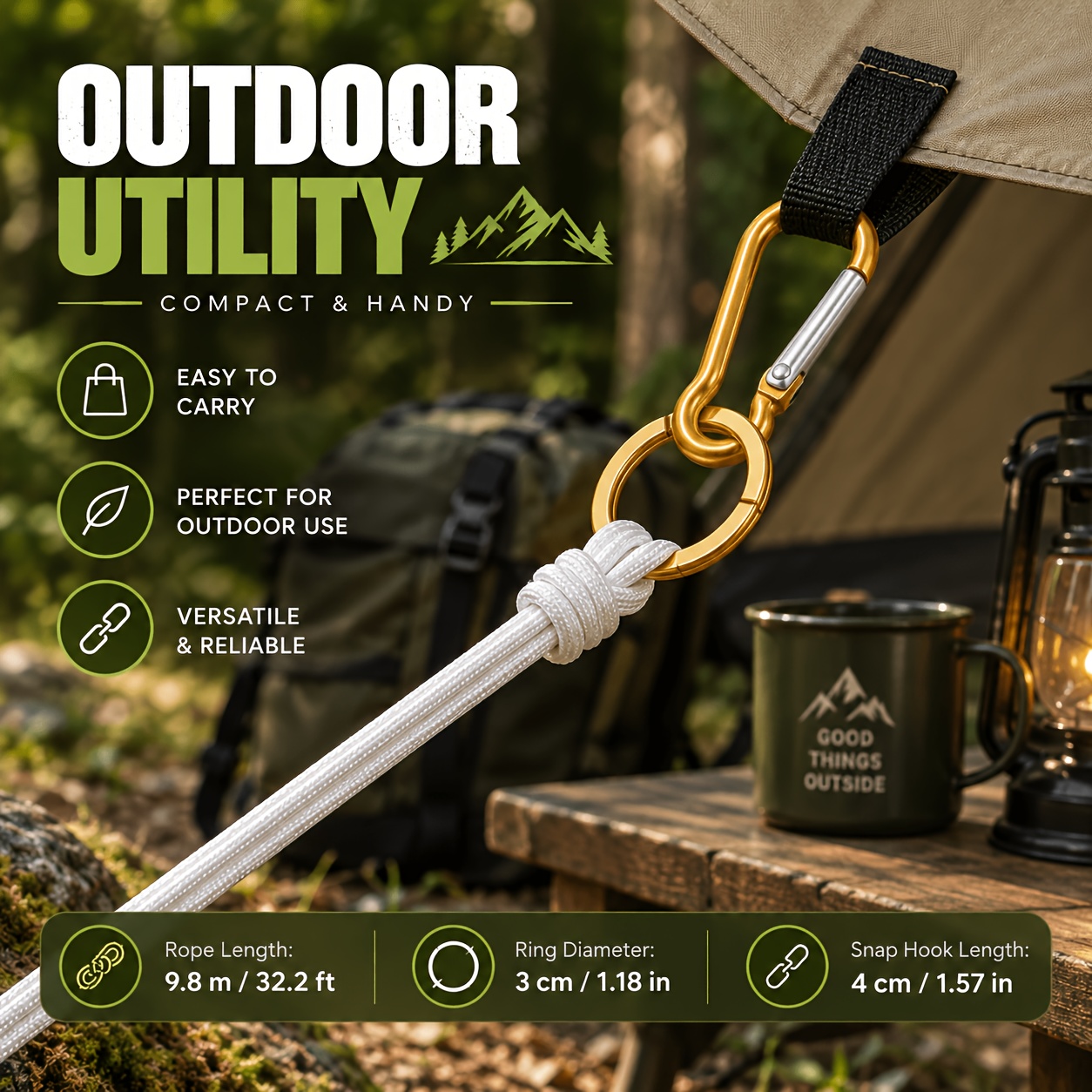 Multi-Purpose White Rope Set for Outdoor Use