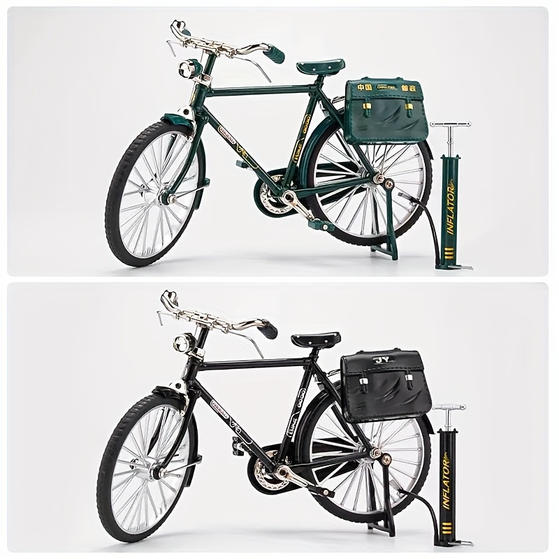 vintage bicycle model kit 51pcs miniature scale set with inflator carrying case aluminum alloy collectors hobbyists ideal gift and home office decor details 10