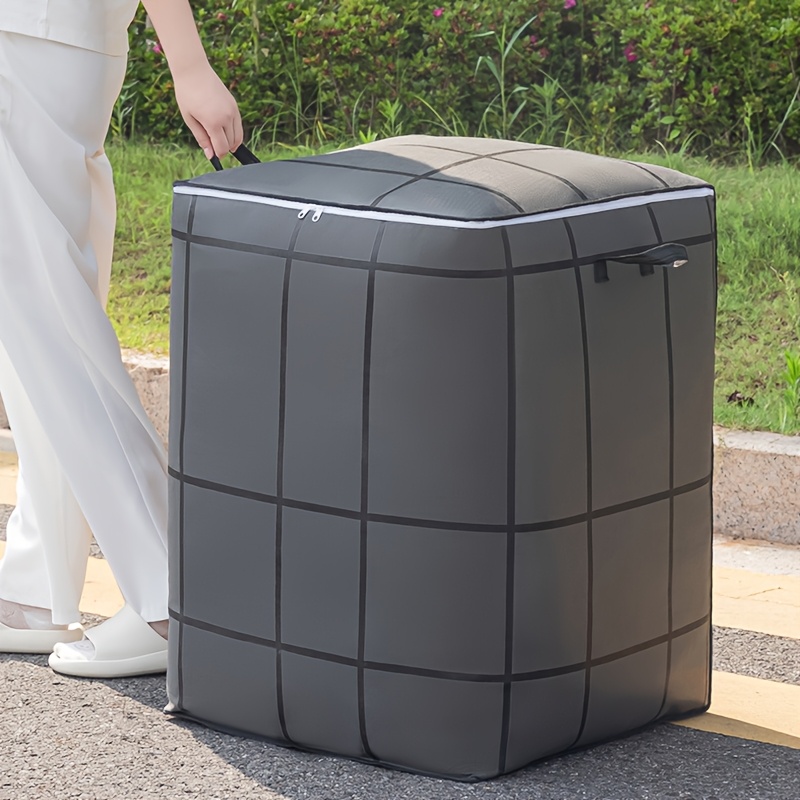 Large Capacity Storage Bag with Inner Pockets, Suitable for Quilts, Sheets, Clothes, And Underwear - Portable, Lightweight, Featuring Zippers And Handles for Easy Transport, Can Also Be Used As a Laundry Basket, Under-Bed Storage