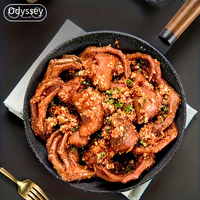 2025 New Model, Non-Stick Frying Pan Set for Home Use; Suitable for Steak, Fried Eggs, Pancakes, and Outdoor Camping; Compatible with Induction Cooktops and Gas Stoves, Includes Pots and Pans, Flat Bottom Frying Pan - [365-Day Guarantee] - XH25-20258