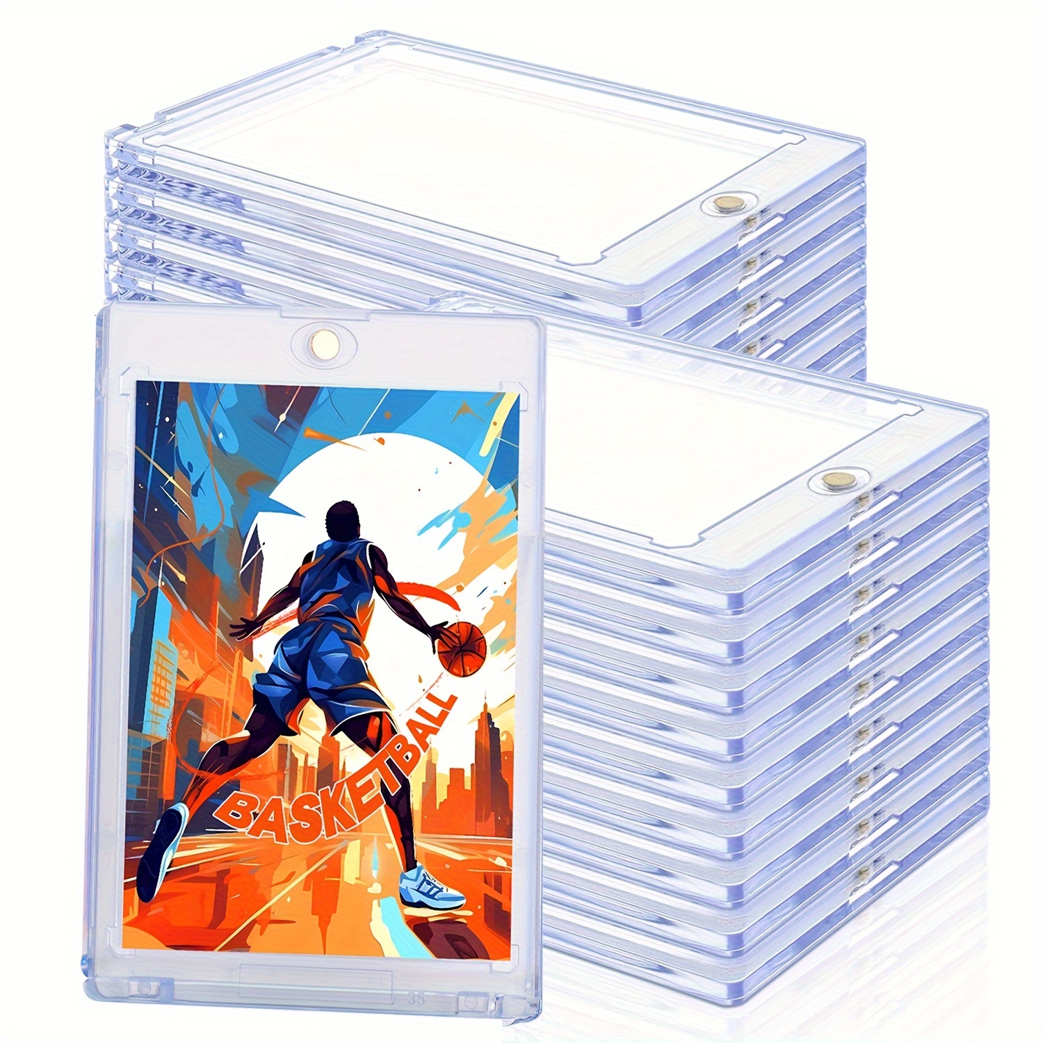 

20- Trading , 35pt Touch-activated, Uv- Plastic Protectors, Display For